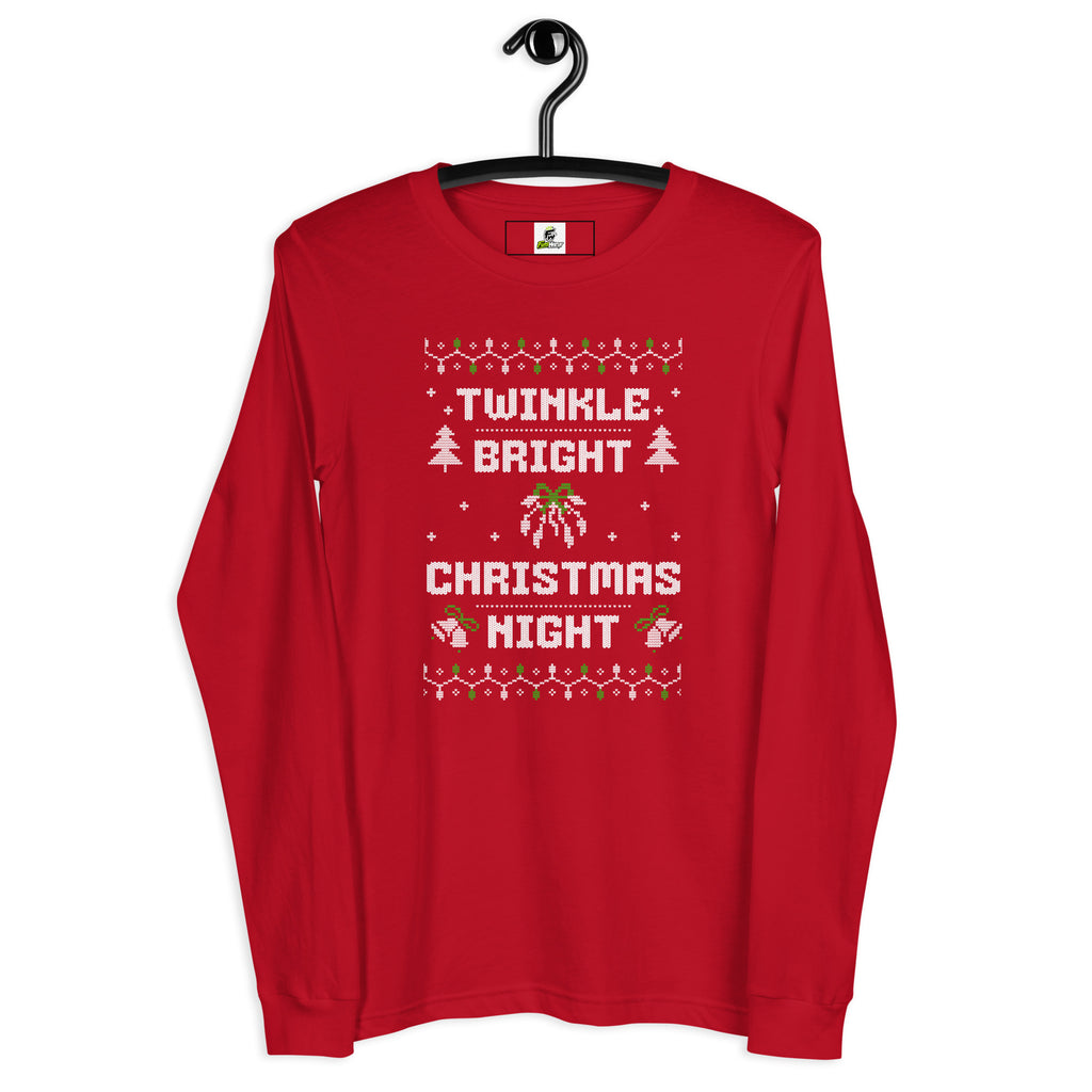 Twinkle Bright Christmas Night Long Sleeve Tee for Festive Wear Shop Twinkle Bright Christmas Night Long Sleeve Tee Festive Wear for a fun, comfortable holiday look made for parties, photos, and cozy nights. Celebrate the season in the Twinkle Bright Christmas Night Long Sleeve Tee Festive Wear, a cozy, cheerful choice for holiday gatherings. Add sparkle to seasonal style with Twinkle Bright Christmas Night Long Sleeve Tee Festive Wear—perfect for festive events and gifting.
