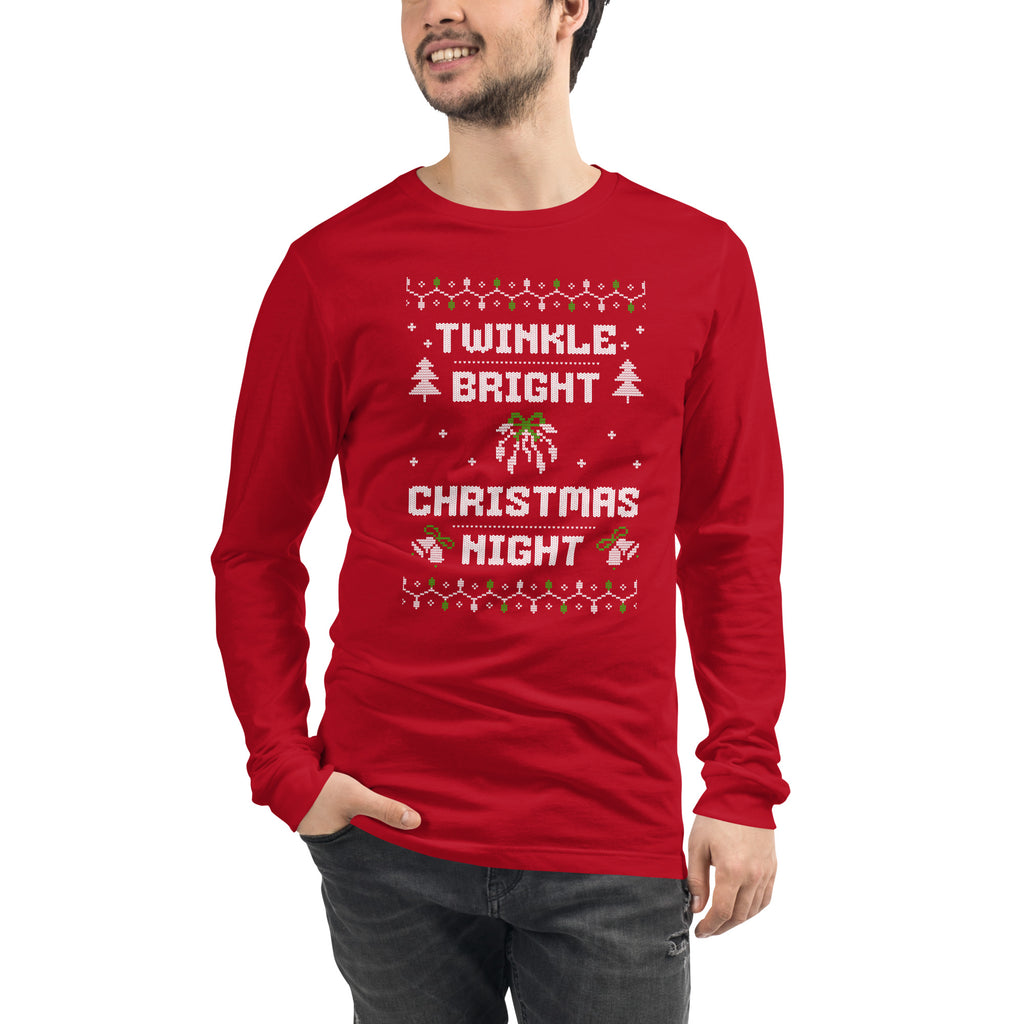 Twinkle Bright Christmas Night Long Sleeve Tee for Festive Wear Shop Twinkle Bright Christmas Night Long Sleeve Tee Festive Wear for a fun, comfortable holiday look made for parties, photos, and cozy nights. Celebrate the season in the Twinkle Bright Christmas Night Long Sleeve Tee Festive Wear, a cozy, cheerful choice for holiday gatherings. Add sparkle to seasonal style with Twinkle Bright Christmas Night Long Sleeve Tee Festive Wear—perfect for festive events and gifting.