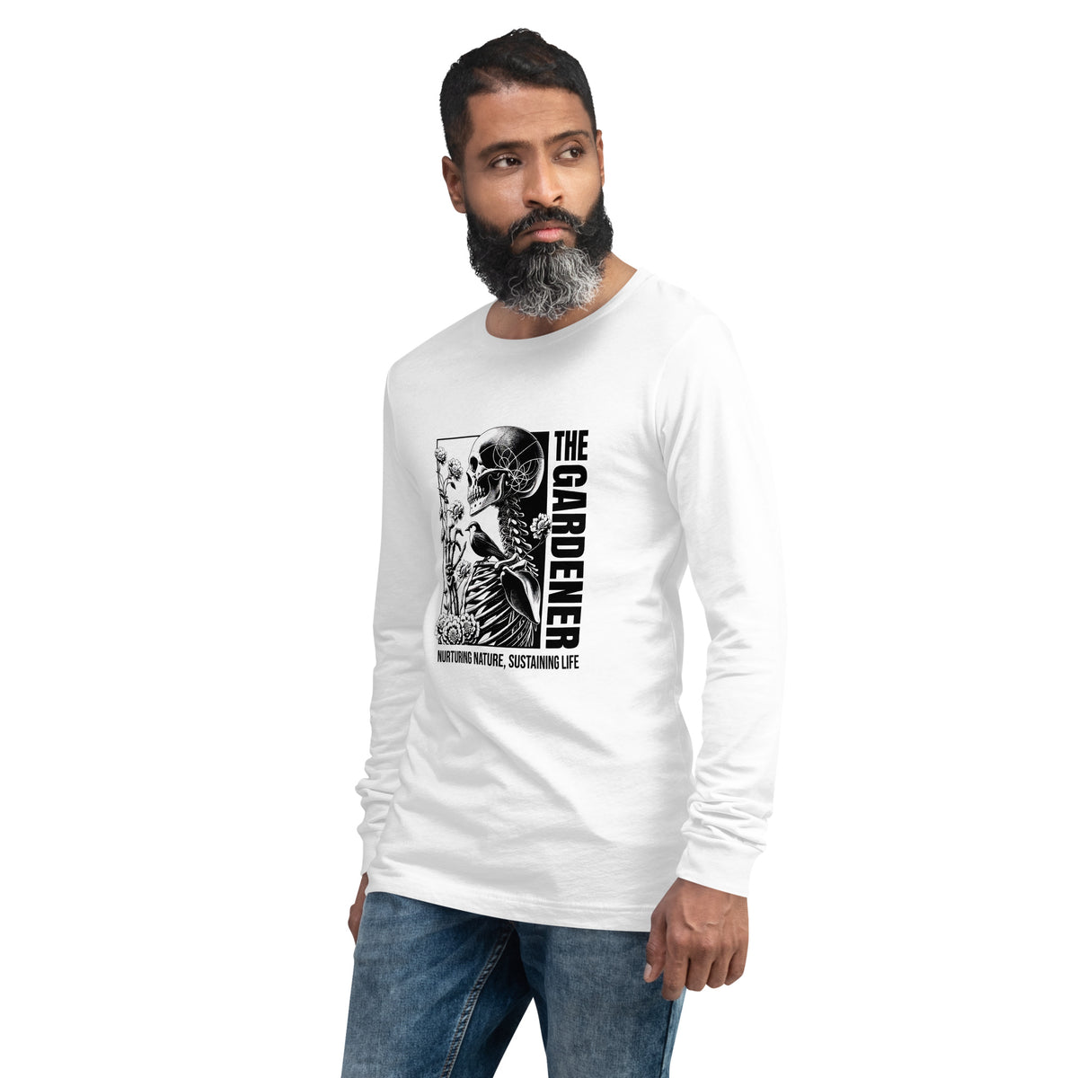 Gardener Skeleton Nature Unisex Long Sleeve Tee Casual Wear Refresh your wardrobe with Gardener Skeleton Nature Unisex Long Sleeve Tee Casual Wear, made for casual comfort and nature-inspired style. Shop the Gardener Skeleton Nature Unisex Long Sleeve Tee Casual Wear, a soft, versatile layer for plant lovers and everyday style. Buy Gardener Skeleton Nature Unisex Long Sleeve Tee Casual Wear—an eye-catching, comfortable top for gardening fans and relaxed days.