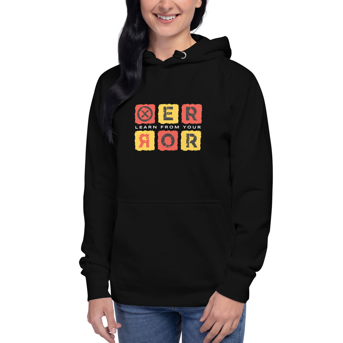 Make a statement in the Bold Grunge Lettering Learn From Your Error Hoodie Casual Wear—an ultra-comfy graphic layer with rebellious everyday style. Buy the Bold Grunge Lettering Learn From Your Error Hoodie for a gritty graphic look, soft warmth, and a motivational message. Shop the Bold Grunge Lettering Learn From Your Error Hoodie, featuring an edgy statement design, cozy comfort, and standout streetwear style.