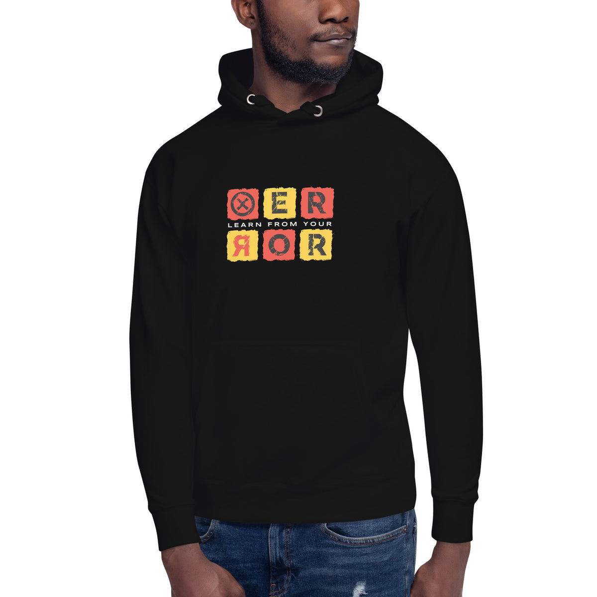 Make a statement in the Bold Grunge Lettering Learn From Your Error Hoodie Casual Wear—an ultra-comfy graphic layer with rebellious everyday style. Buy the Bold Grunge Lettering Learn From Your Error Hoodie for a gritty graphic look, soft warmth, and a motivational message. Shop the Bold Grunge Lettering Learn From Your Error Hoodie, featuring an edgy statement design, cozy comfort, and standout streetwear style.