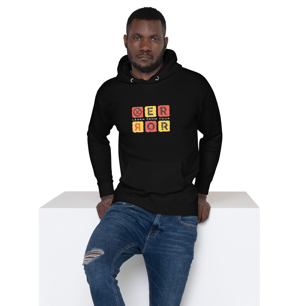 Make a statement in the Bold Grunge Lettering Learn From Your Error Hoodie Casual Wear—an ultra-comfy graphic layer with rebellious everyday style. Buy the Bold Grunge Lettering Learn From Your Error Hoodie for a gritty graphic look, soft warmth, and a motivational message. Shop the Bold Grunge Lettering Learn From Your Error Hoodie, featuring an edgy statement design, cozy comfort, and standout streetwear style.