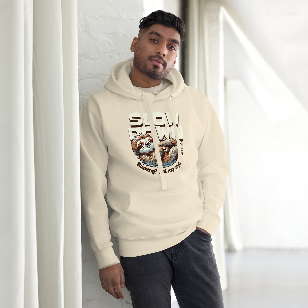 Shop Unique Funny Slow Down Sloth Hoodie for Casual Wear—a cozy, humorous layer designed for relaxed weekends, errands, and everyday comfort. Embrace laid-back style with a Funny Slow Down Sloth Hoodie for Casual Wear, featuring a playful design and cozy comfort for everyday outings. Add humor to your wardrobe with a Funny Slow Down Sloth Hoodie for Casual Wear, perfect for lounging, casual plans, and gifting sloth fans.