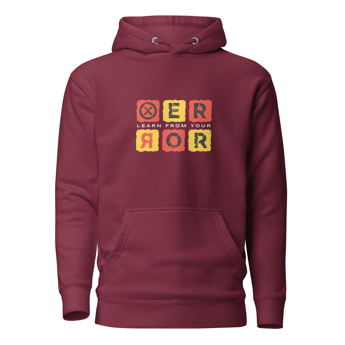 Make a statement in the Bold Grunge Lettering Learn From Your Error Hoodie Casual Wear—an ultra-comfy graphic layer with rebellious everyday style. Buy the Bold Grunge Lettering Learn From Your Error Hoodie for a gritty graphic look, soft warmth, and a motivational message. Shop the Bold Grunge Lettering Learn From Your Error Hoodie, featuring an edgy statement design, cozy comfort, and standout streetwear style.
