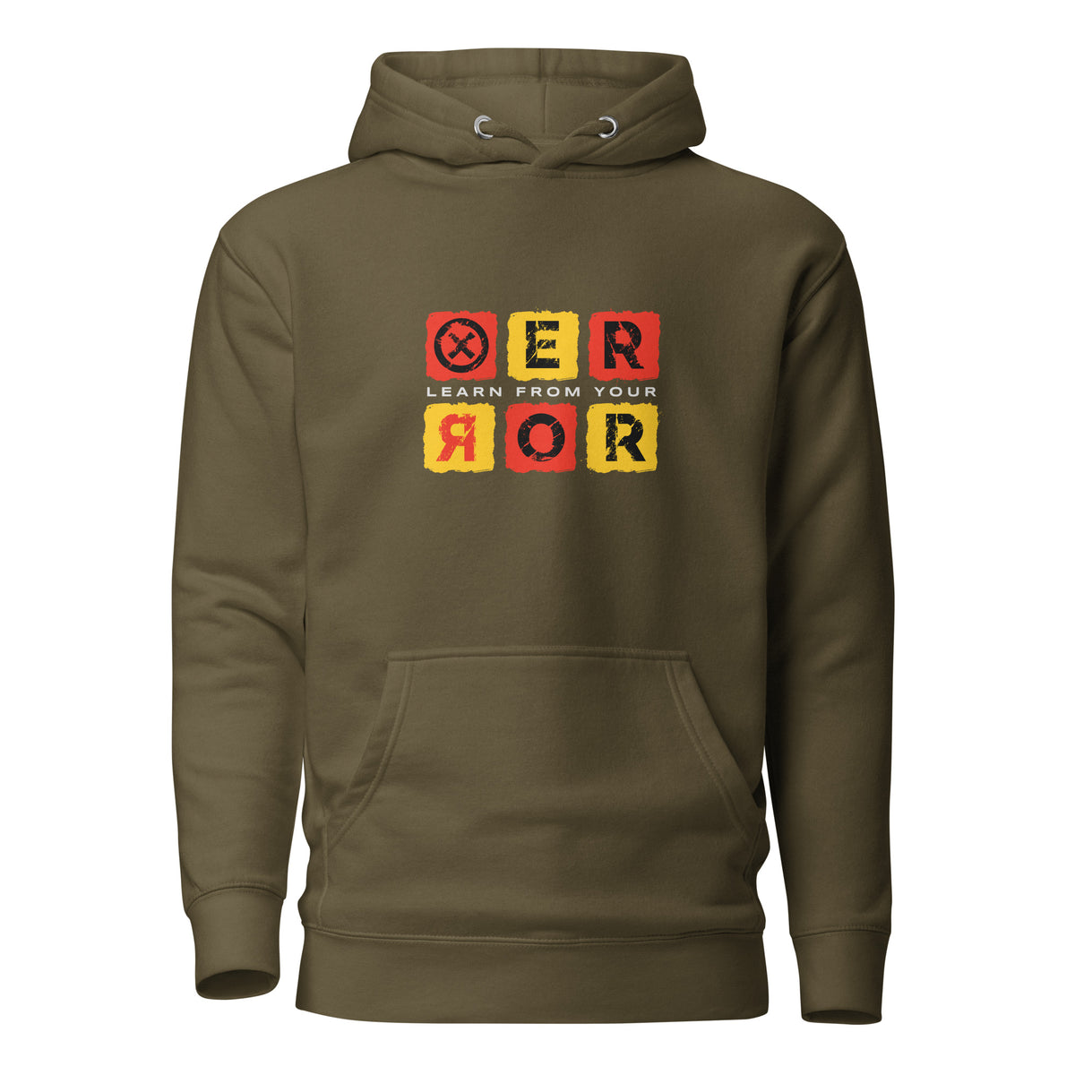 Make a statement in the Bold Grunge Lettering Learn From Your Error Hoodie Casual Wear—an ultra-comfy graphic layer with rebellious everyday style. Buy the Bold Grunge Lettering Learn From Your Error Hoodie for a gritty graphic look, soft warmth, and a motivational message. Shop the Bold Grunge Lettering Learn From Your Error Hoodie, featuring an edgy statement design, cozy comfort, and standout streetwear style.