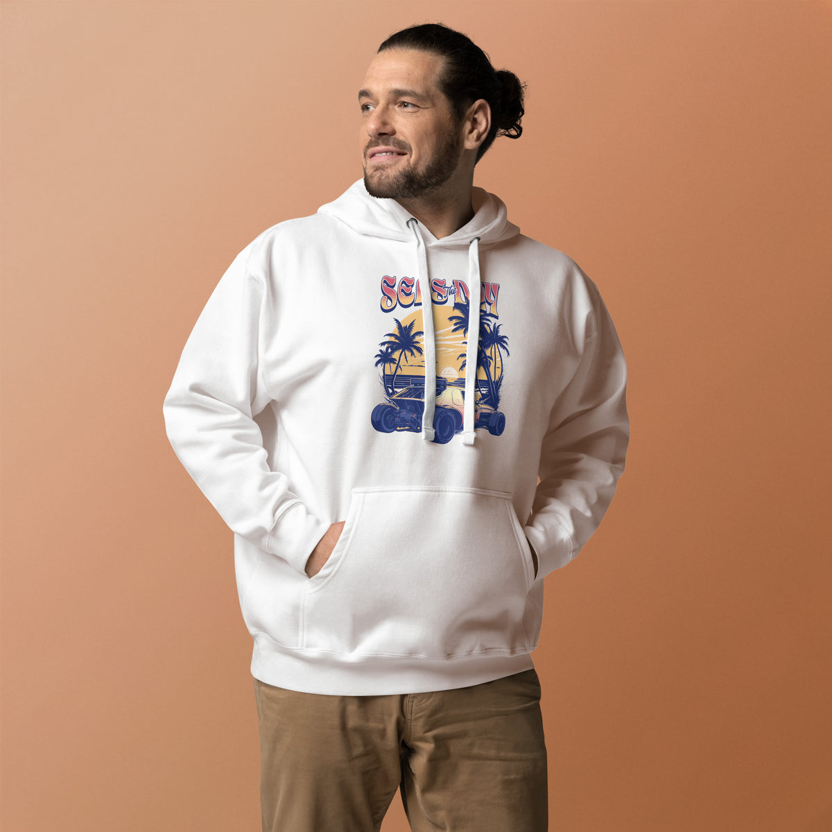 Shop unique Coastal Seas The Day Motto Hoodie for Casual Wear, featuring soft comfort, an easygoing fit, and laid-back style for every day. Refresh your wardrobe with the Coastal Seas The Day Motto Hoodie for Casual Wear, designed for effortless everyday layering and casual style. Buy the Coastal Seas The Day Motto Hoodie for Casual Wear—a cozy, versatile layer with relaxed style for beach days, errands, and more.