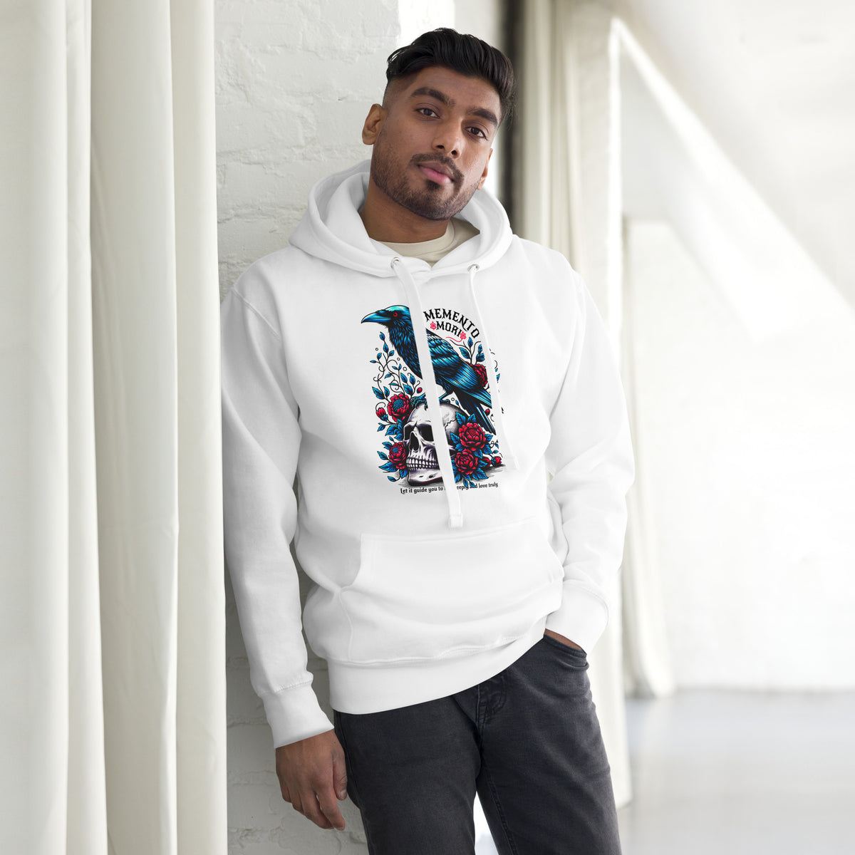 Gothic Raven Skull Unisex Premium Pullover Hoodie Casual Wear Make your wardrobe darker with the Gothic Raven Skull Unisex Premium Pullover Hoodie, designed for fans of raven and skull art. Express your gothic edge in the Gothic Raven Skull Unisex Premium Pullover Hoodie—a bold unisex layer for cool days and casual outfits. Shop the Gothic Raven Skull Unisex Premium Pullover Hoodie, blending dark alternative style with cozy comfort for everyday statement looks.