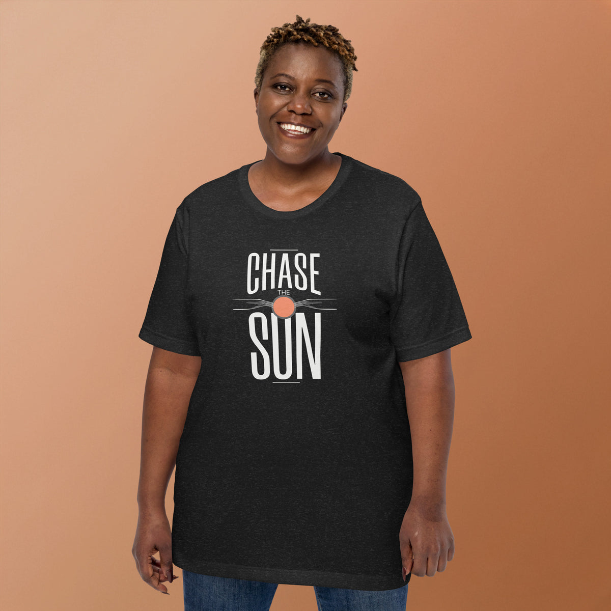 Chase the Sun Minimalist Lettering Graphic T-Shirt Casual Wear Make every day feel brighter in the Chase the Sun Minimalist Lettering Graphic T-Shirt, a simple statement tee with relaxed style. Refresh your casual wardrobe with the Chase the Sun Minimalist Lettering Graphic T-Shirt, featuring a clean design and laid-back appeal. Buy Chase the Sun Minimalist Lettering Graphic T-Shirt delivers clean, sun-soaked style for everyday wear. Shop this effortless graphic tee today.