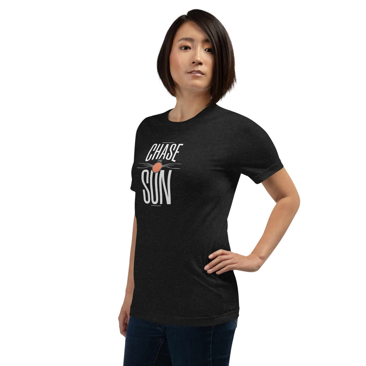 Chase the Sun Minimalist Lettering Graphic T-Shirt Casual Wear Make every day feel brighter in the Chase the Sun Minimalist Lettering Graphic T-Shirt, a simple statement tee with relaxed style. Refresh your casual wardrobe with the Chase the Sun Minimalist Lettering Graphic T-Shirt, featuring a clean design and laid-back appeal. Buy Chase the Sun Minimalist Lettering Graphic T-Shirt delivers clean, sun-soaked style for everyday wear. Shop this effortless graphic tee today.