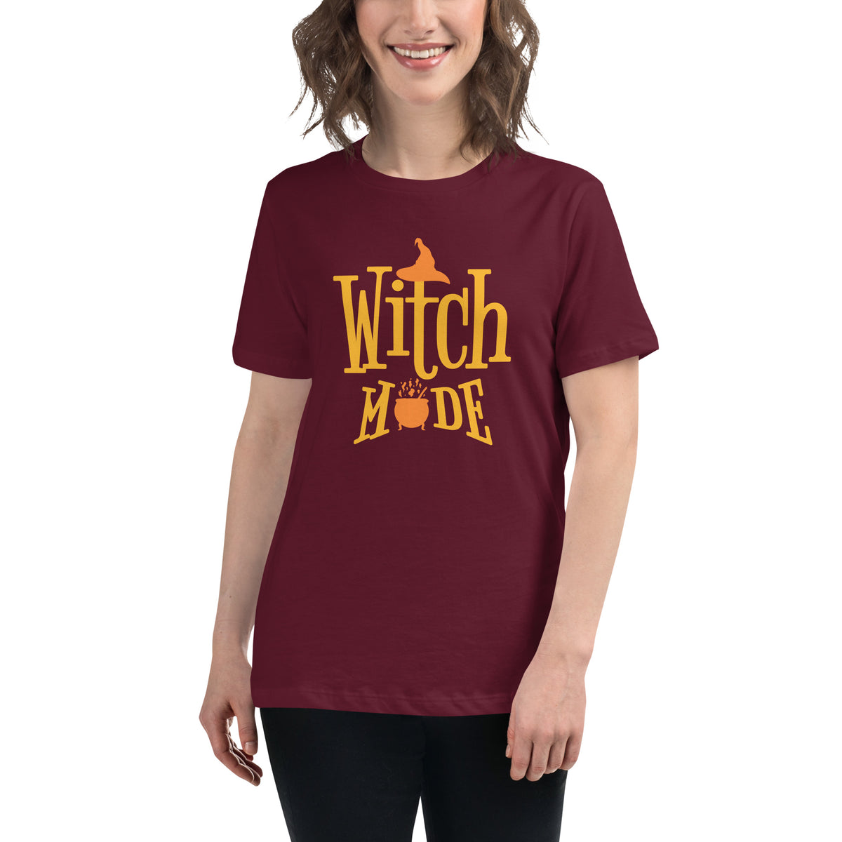 Witch Mode Women's Relaxed Fit Graphic T-Shirt Casual Wear Embrace your mystical side with the Witch Mode Women's Relaxed Fit Graphic T-Shirt, designed for everyday comfort and spellbinding style. Shop the Witch Mode Women's Relaxed Fit Graphic T-Shirt for a soft, easygoing look that brings bold witchy vibes to any outfit. Buy the Witch Mode Women's Relaxed Fit Graphic T-Shirt—a comfy, statement-making tee for casual days, coven nights, and more.