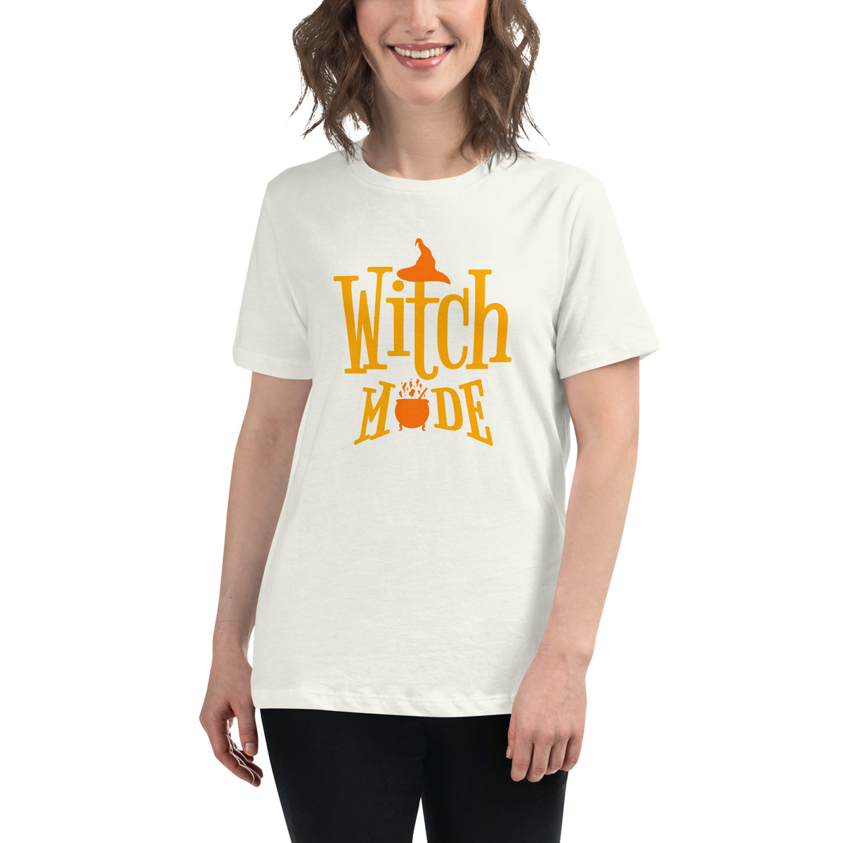 Witch Mode Women's Relaxed Fit Graphic T-Shirt Casual Wear Embrace your mystical side with the Witch Mode Women's Relaxed Fit Graphic T-Shirt, designed for everyday comfort and spellbinding style. Shop the Witch Mode Women's Relaxed Fit Graphic T-Shirt for a soft, easygoing look that brings bold witchy vibes to any outfit. Buy the Witch Mode Women's Relaxed Fit Graphic T-Shirt—a comfy, statement-making tee for casual days, coven nights, and more.