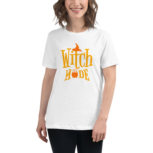 Witch Mode Women's Relaxed Fit Graphic T-Shirt Casual Wear Embrace your mystical side with the Witch Mode Women's Relaxed Fit Graphic T-Shirt, designed for everyday comfort and spellbinding style. Shop the Witch Mode Women's Relaxed Fit Graphic T-Shirt for a soft, easygoing look that brings bold witchy vibes to any outfit. Buy the Witch Mode Women's Relaxed Fit Graphic T-Shirt—a comfy, statement-making tee for casual days, coven nights, and more.