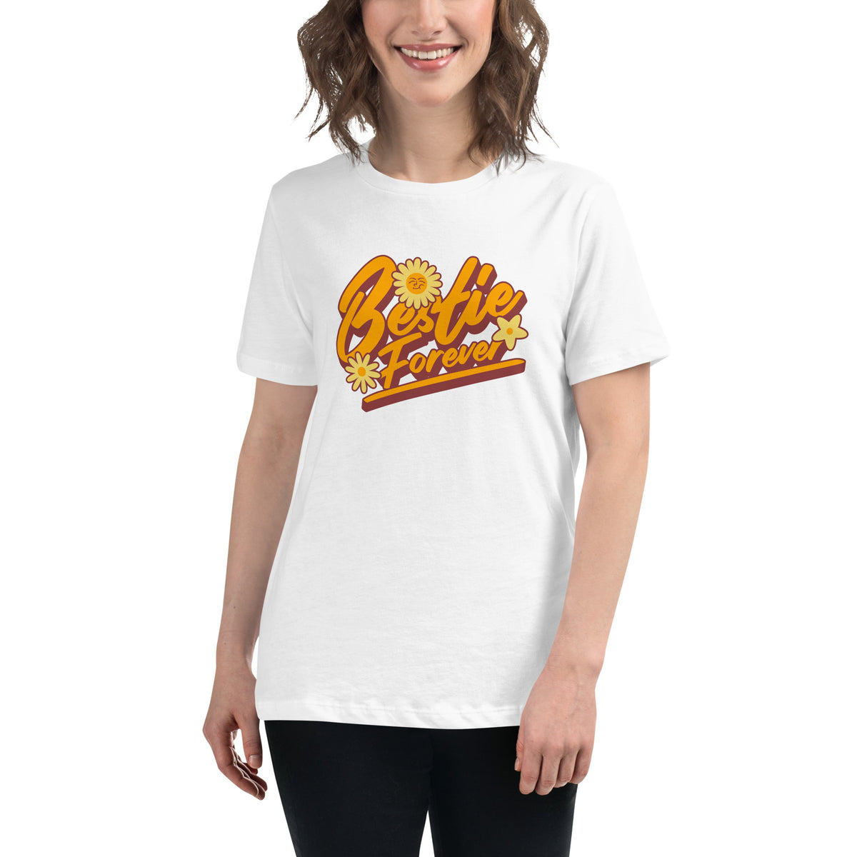 Shop Bestie Forever Friendship Women's Relaxed T-Shirt Casual Wear for a soft, casual look that makes a thoughtful gift for your favorite friend. Show your friendship pride in the Bestie Forever Friendship Women's Relaxed T-Shirt—an everyday essential for matching bestie moments. Celebrate your closest bond with the Bestie Forever Friendship Women's Relaxed T-Shirt, designed for easy comfort and heartfelt style.