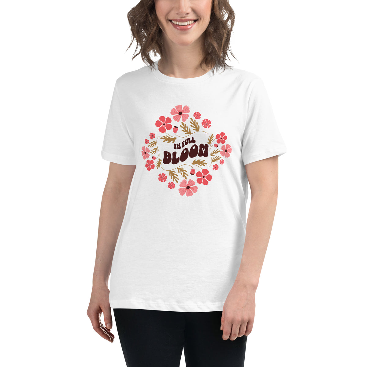 In Full Bloom Floral Women's Relaxed T-Shirt Casual Wear Refresh your everyday wardrobe with the In Full Bloom Floral Women's Relaxed T-Shirt Casual Wear—soft, stylish comfort for any day. Shop the In Full Bloom Floral Women's Relaxed T-Shirt Casual Wear for breathable comfort, a flattering relaxed fit, and effortless style. Buy the In Full Bloom Floral Women's Relaxed T-Shirt Casual Wear, featuring an easy fit and floral charm for casual outfits.