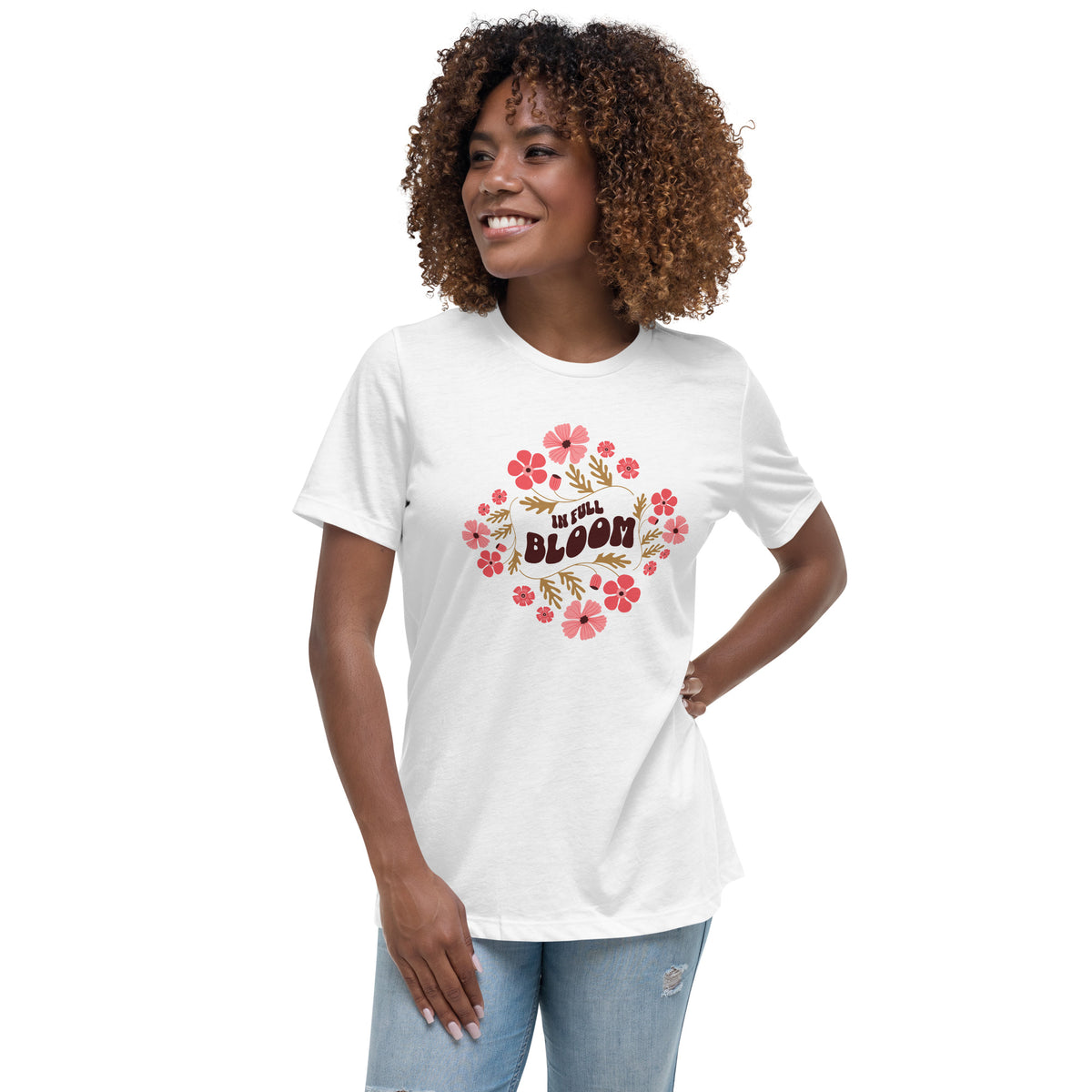 In Full Bloom Floral Women's Relaxed T-Shirt Casual Wear Refresh your everyday wardrobe with the In Full Bloom Floral Women's Relaxed T-Shirt Casual Wear—soft, stylish comfort for any day. Shop the In Full Bloom Floral Women's Relaxed T-Shirt Casual Wear for breathable comfort, a flattering relaxed fit, and effortless style. Buy the In Full Bloom Floral Women's Relaxed T-Shirt Casual Wear, featuring an easy fit and floral charm for casual outfits.