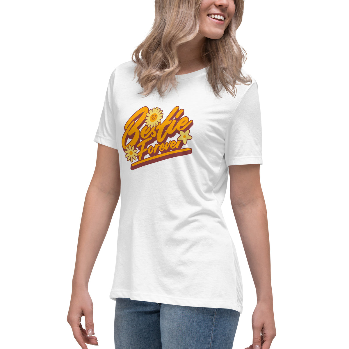 Shop Bestie Forever Friendship Women's Relaxed T-Shirt Casual Wear for a soft, casual look that makes a thoughtful gift for your favorite friend. Show your friendship pride in the Bestie Forever Friendship Women's Relaxed T-Shirt—an everyday essential for matching bestie moments. Celebrate your closest bond with the Bestie Forever Friendship Women's Relaxed T-Shirt, designed for easy comfort and heartfelt style.