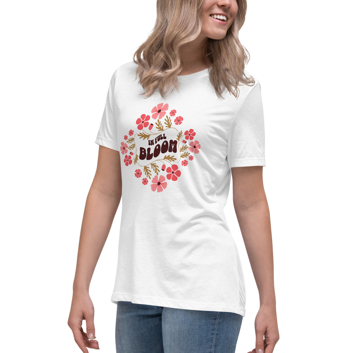 In Full Bloom Floral Women's Relaxed T-Shirt Casual Wear Refresh your everyday wardrobe with the In Full Bloom Floral Women's Relaxed T-Shirt Casual Wear—soft, stylish comfort for any day. Shop the In Full Bloom Floral Women's Relaxed T-Shirt Casual Wear for breathable comfort, a flattering relaxed fit, and effortless style. Buy the In Full Bloom Floral Women's Relaxed T-Shirt Casual Wear, featuring an easy fit and floral charm for casual outfits.