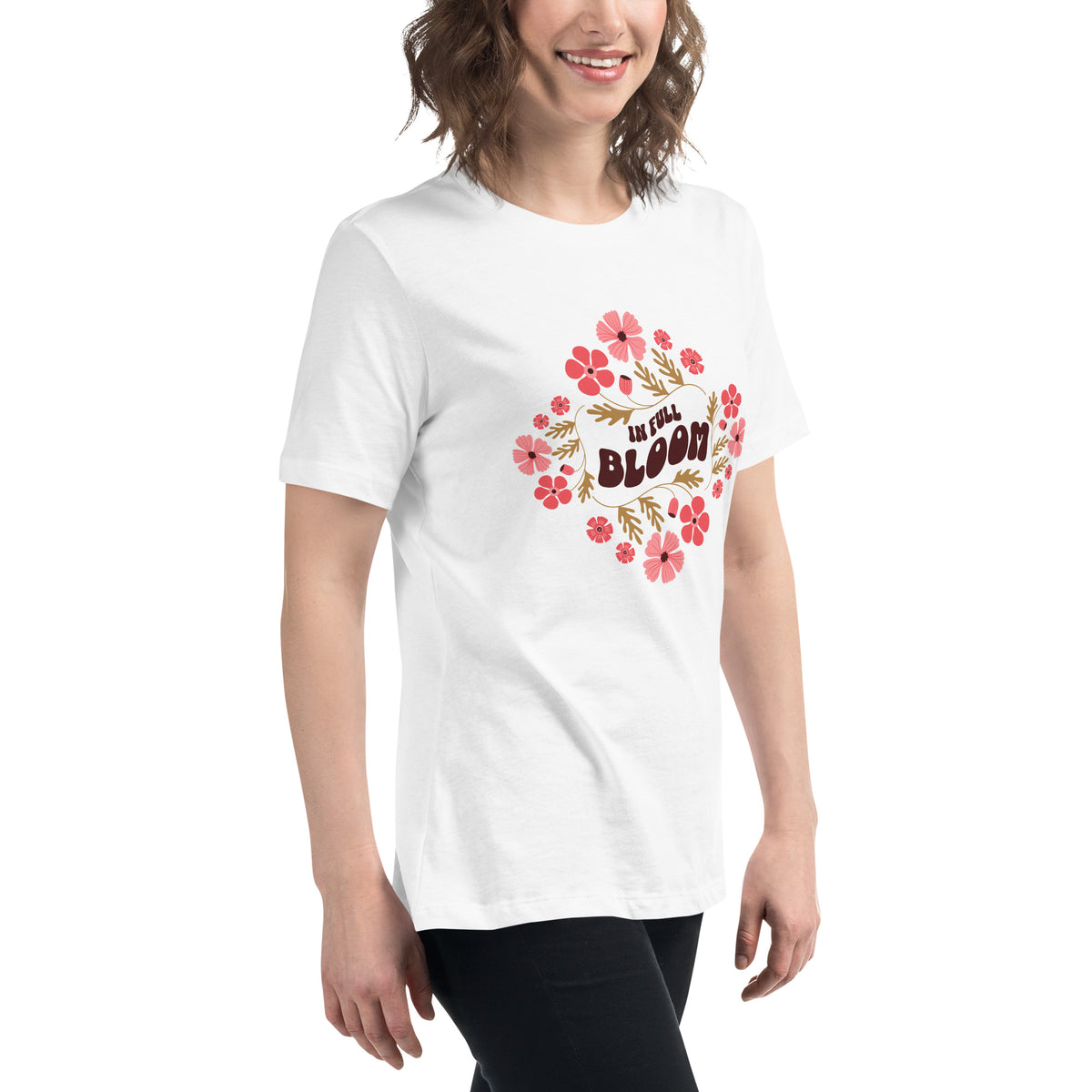 In Full Bloom Floral Women's Relaxed T-Shirt Casual Wear Refresh your everyday wardrobe with the In Full Bloom Floral Women's Relaxed T-Shirt Casual Wear—soft, stylish comfort for any day. Shop the In Full Bloom Floral Women's Relaxed T-Shirt Casual Wear for breathable comfort, a flattering relaxed fit, and effortless style. Buy the In Full Bloom Floral Women's Relaxed T-Shirt Casual Wear, featuring an easy fit and floral charm for casual outfits.
