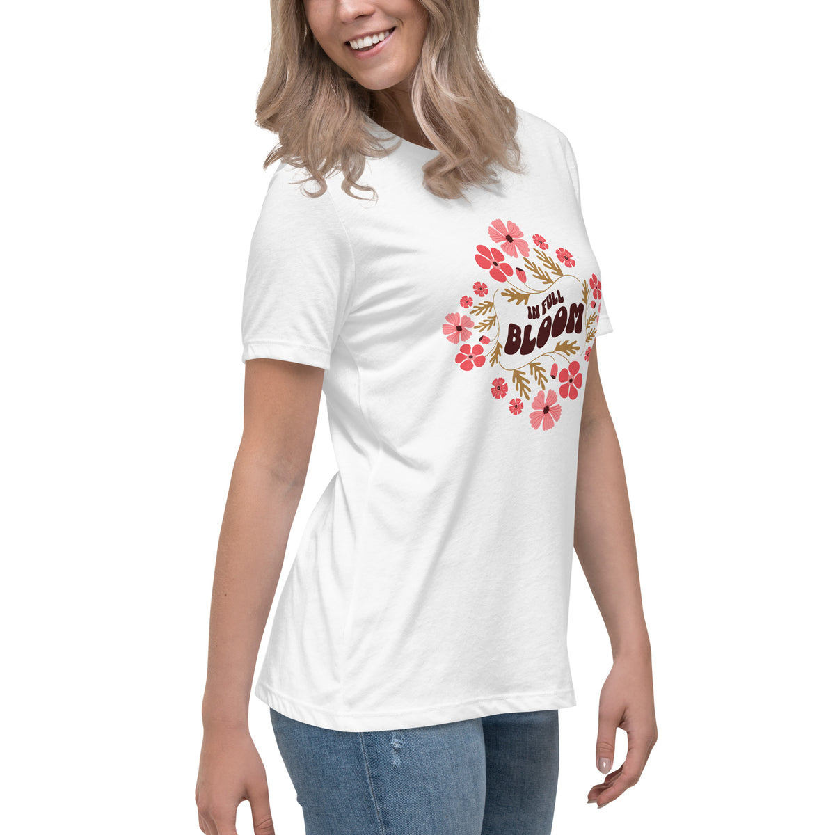 In Full Bloom Floral Women's Relaxed T-Shirt Casual Wear Refresh your everyday wardrobe with the In Full Bloom Floral Women's Relaxed T-Shirt Casual Wear—soft, stylish comfort for any day. Shop the In Full Bloom Floral Women's Relaxed T-Shirt Casual Wear for breathable comfort, a flattering relaxed fit, and effortless style. Buy the In Full Bloom Floral Women's Relaxed T-Shirt Casual Wear, featuring an easy fit and floral charm for casual outfits.
