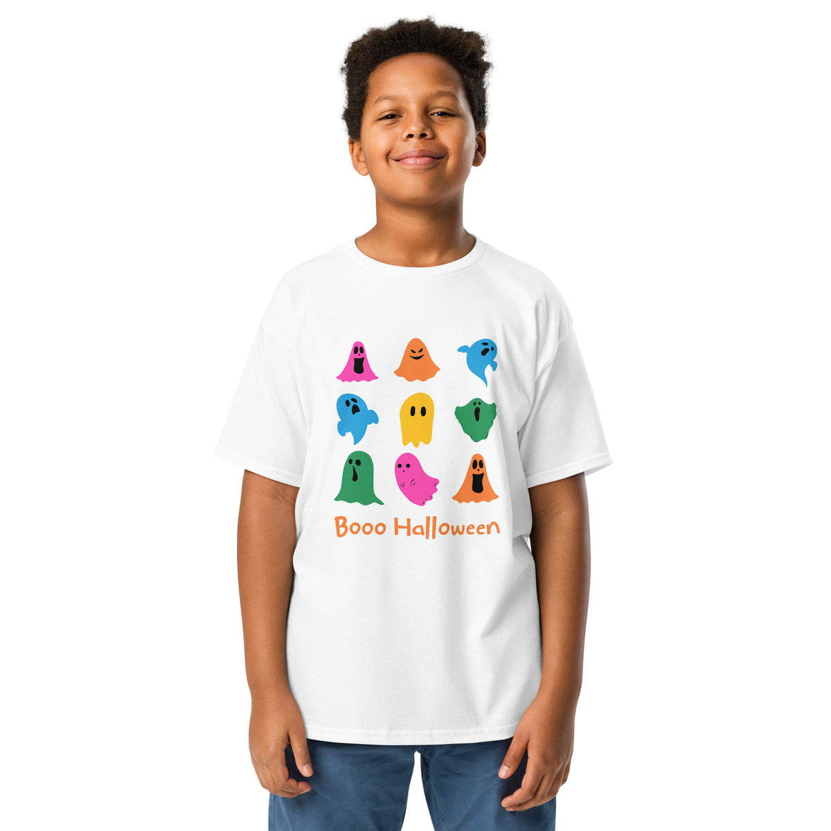 Ghost Halloween Colorful Youth Classic T-Shirt Casual Wear Shop the Ghost Halloween Colorful Youth Classic T-Shirt Casual Wear, a fun, comfy pick for kids' spooky season outfits and everyday style. Get the Ghost Halloween Colorful Youth Classic T-Shirt Casual Wear for a bright, comfortable addition to Halloween parties, school, and casual days. Buy the Ghost Halloween Colorful Youth Classic T-Shirt Casual Wear, featuring a vibrant spooky look made for playful fall adventures.